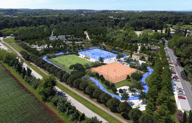 Field of Mars (Marsovo polje) sports-recreation area in Pula