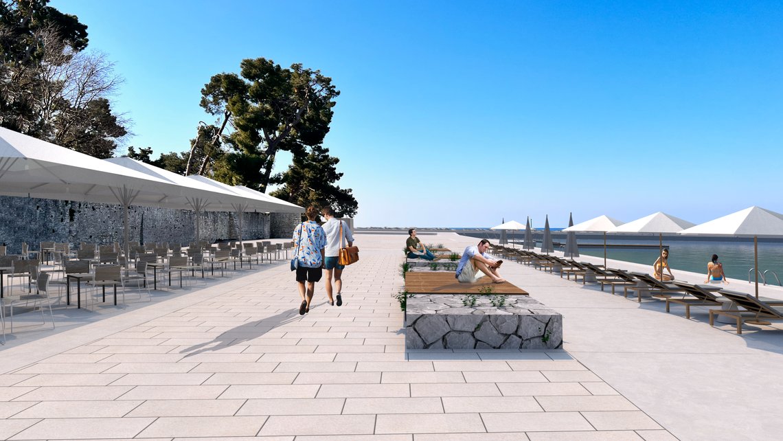Novigrad Main Beach Renewal Project